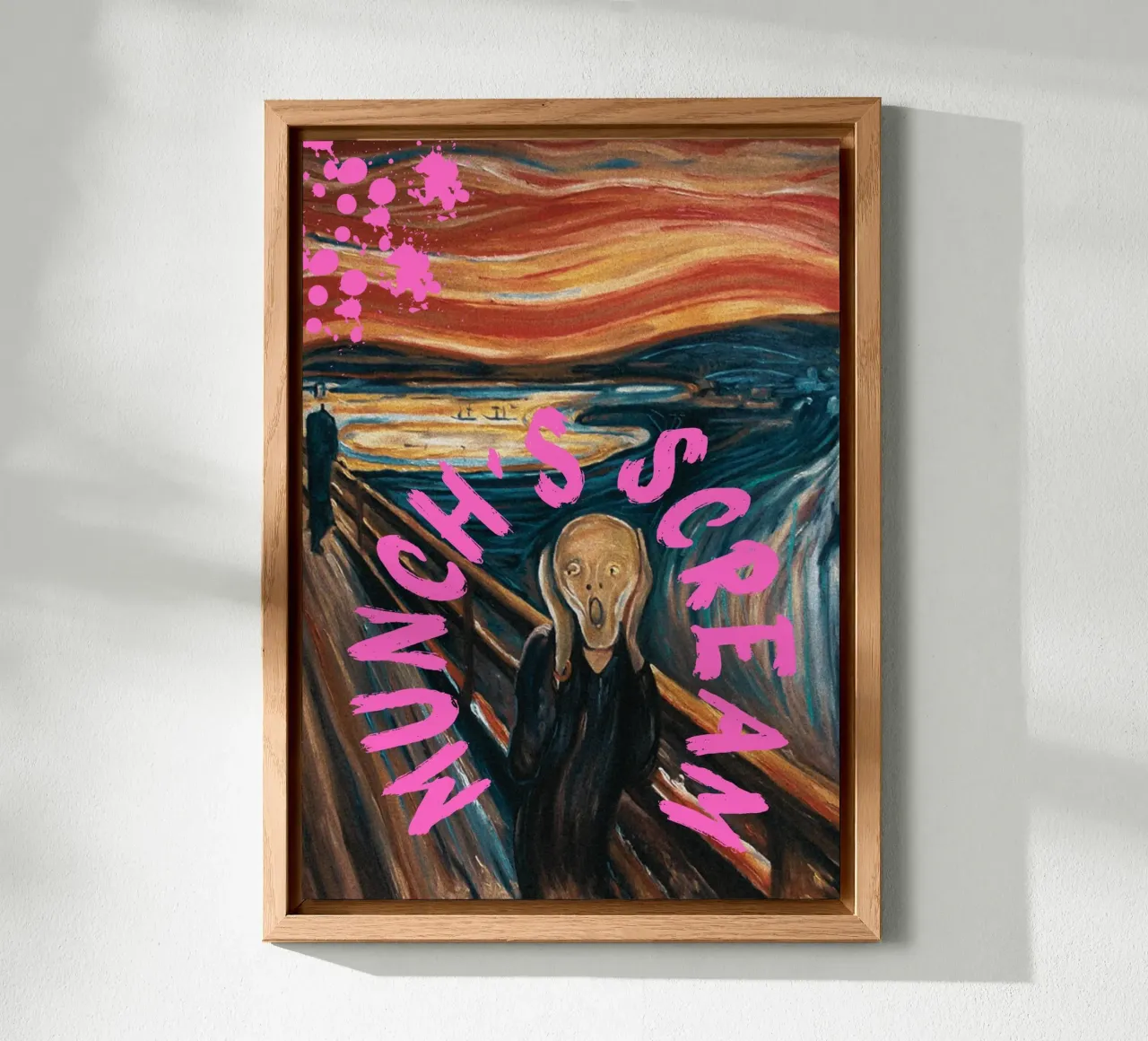 "L'urlo di Munch" - Pop Art, Espressionismo Remix, Umorismo, B alluminio dibond da NorwesClub