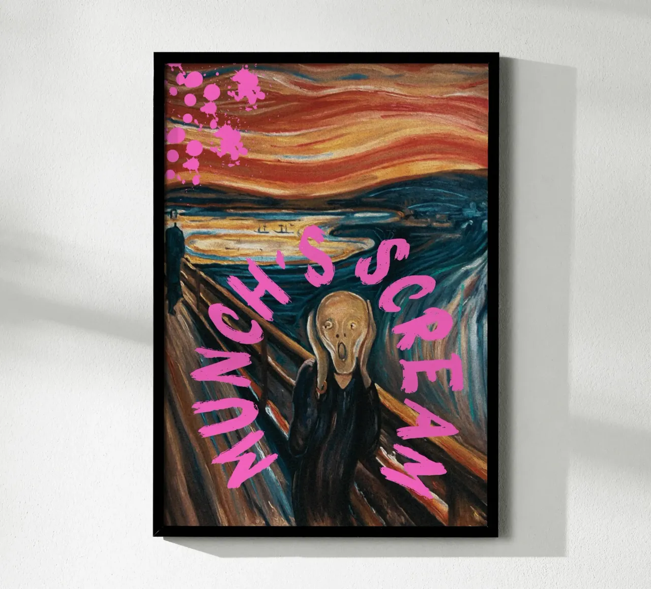 "L'urlo di Munch" - Pop Art, Espressionismo Remix, Umorismo, B carta hahnemühle da NorwesClub