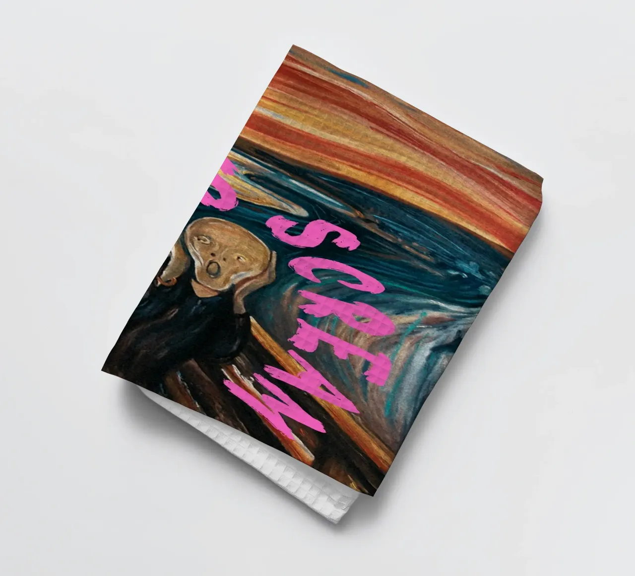 "L'urlo di Munch" - Pop Art, Espressionismo Remix, Umorismo, B canovaccio da cucina da NorwesClub