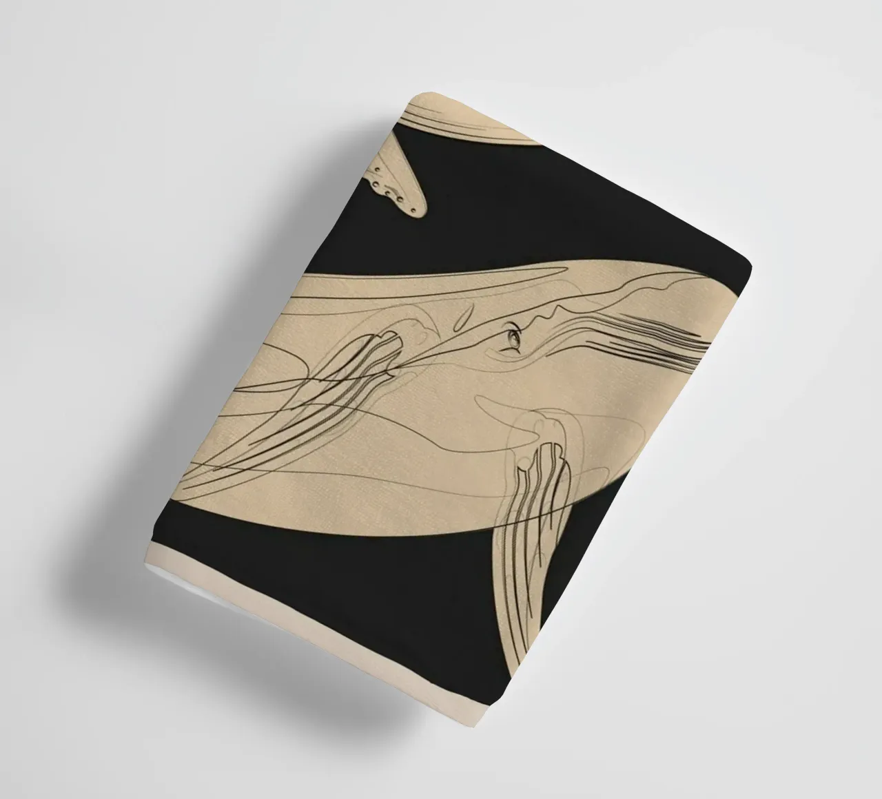 Modern Minimalist Abstract Whales asciugamano da bagno da Nadjaa