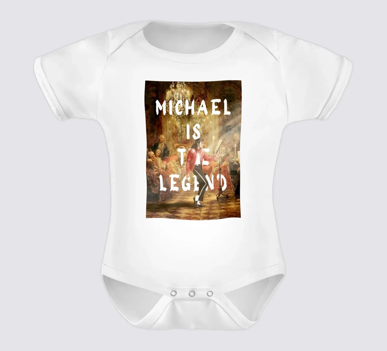 "Michael è la leggenda" - Arte pop, remix classico, icona della musica body neonato maniche corte da NorwesClub