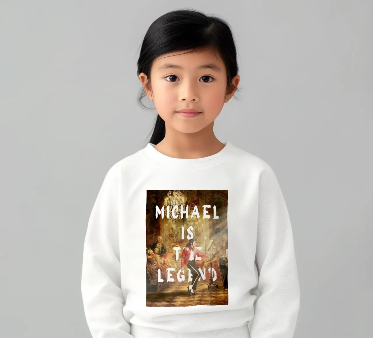 "Michael è la leggenda" - Arte pop, remix classico, icona della musica felpa bambino da NorwesClub