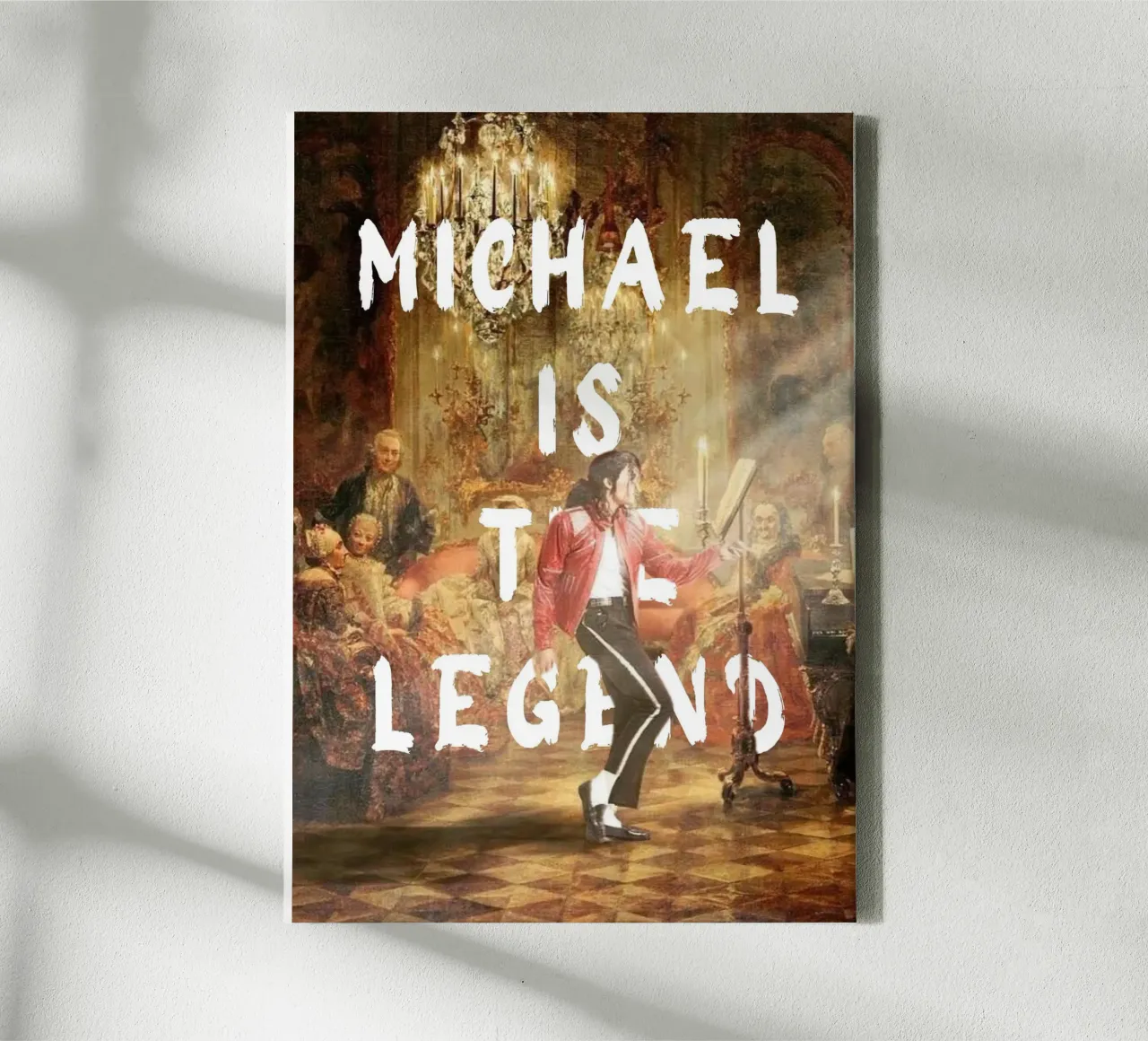 "Michael Is The Legend" - Pop Art, Classic Remix, Music Icon canvas with Floater frame by NorwesClub