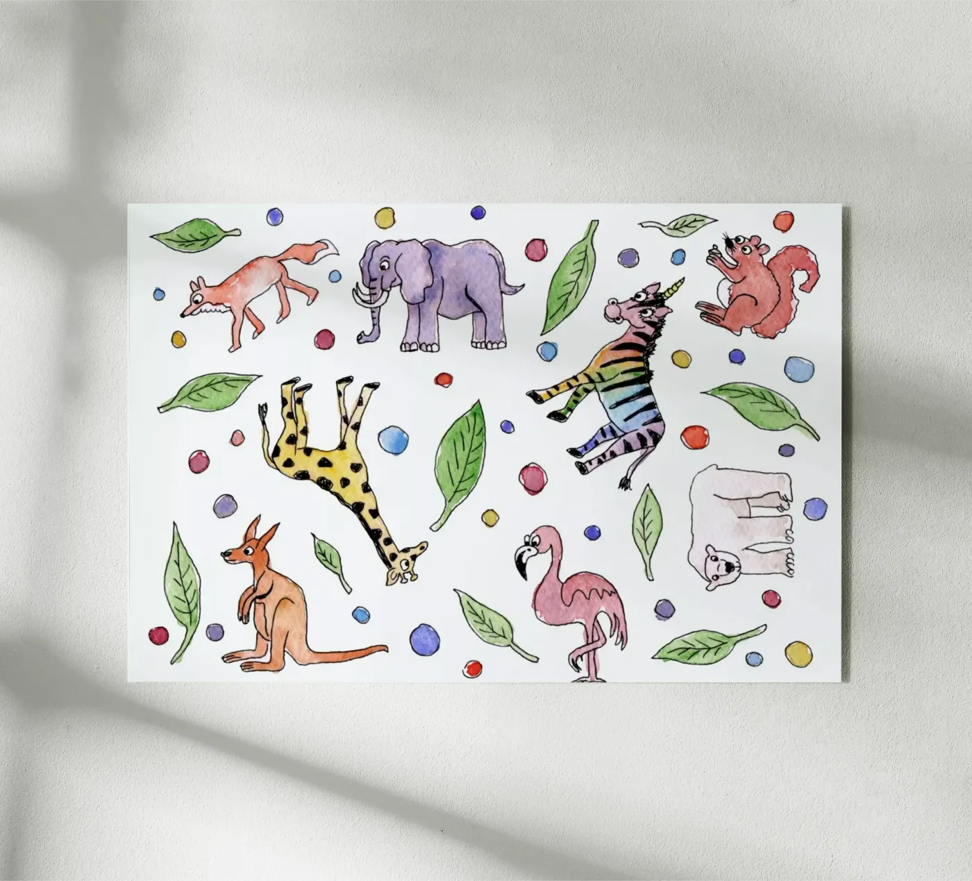 Zoo Animals acryl van KP Design