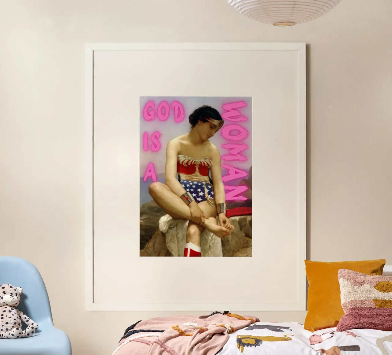 "God Is A Woman" - Pop Art, Remix classico, Empowerment, Femi poster da NorwesClub