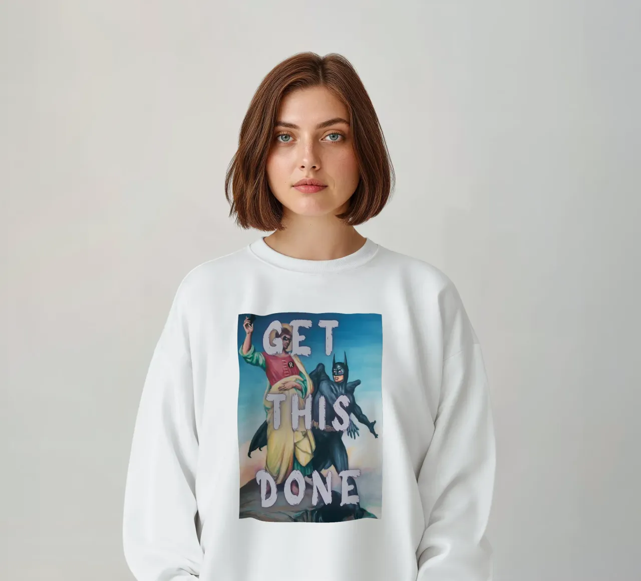 "Get This Done" - Pop-Art, Superhelden-Remix, Motivation, Humo Sweatshirt von NorwesClub