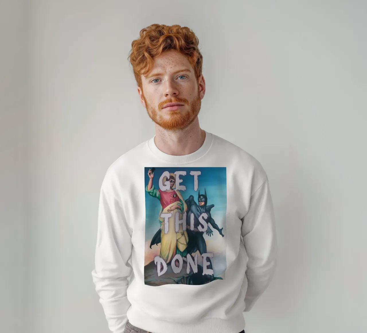 "Get This Done" - Pop-Art, Superhelden-Remix, Motivation, Humo Sweatshirt von NorwesClub
