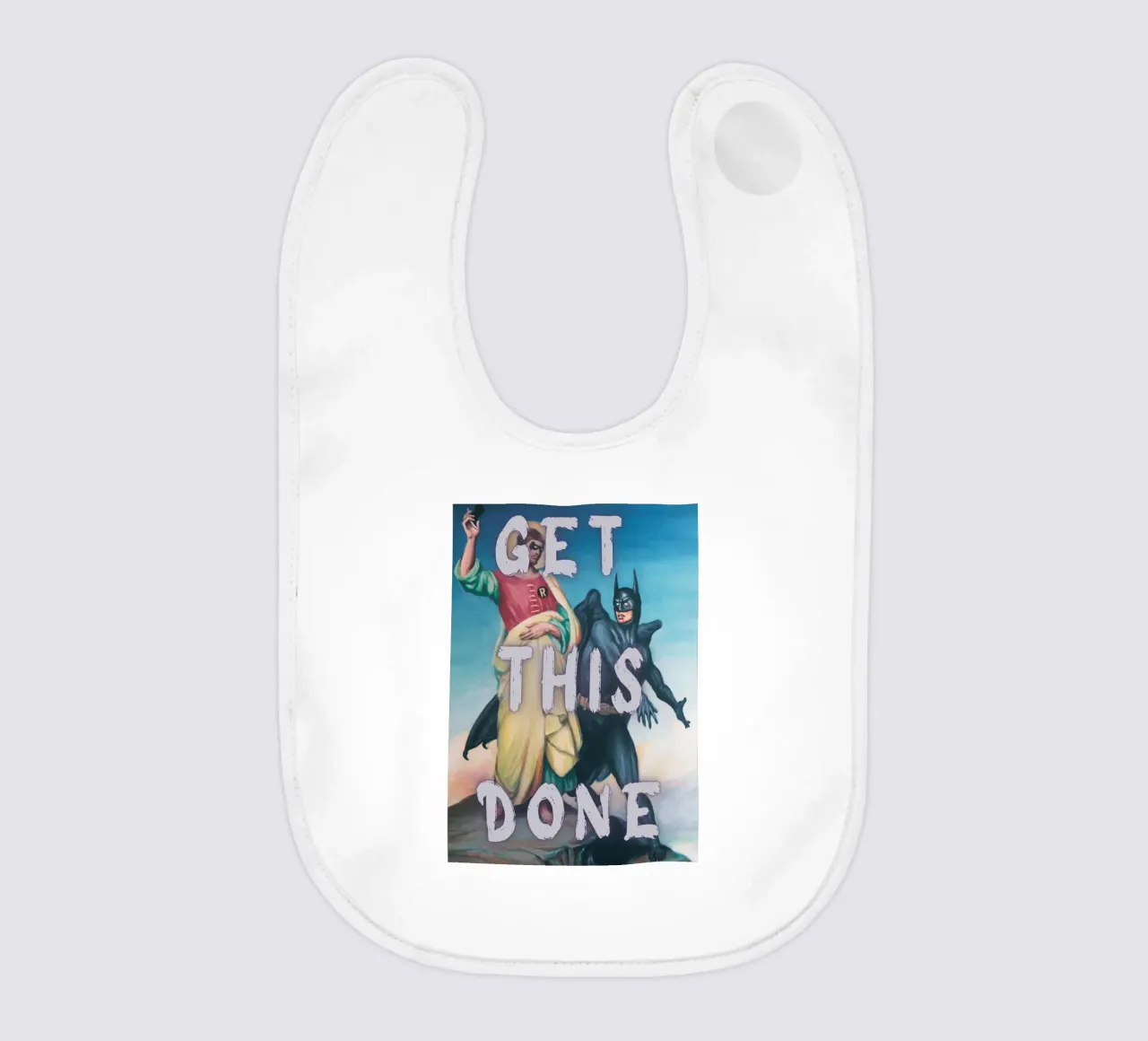 "Get This Done" - Pop-Art, Superhelden-Remix, Motivation, Humo Babylätzchen von NorwesClub