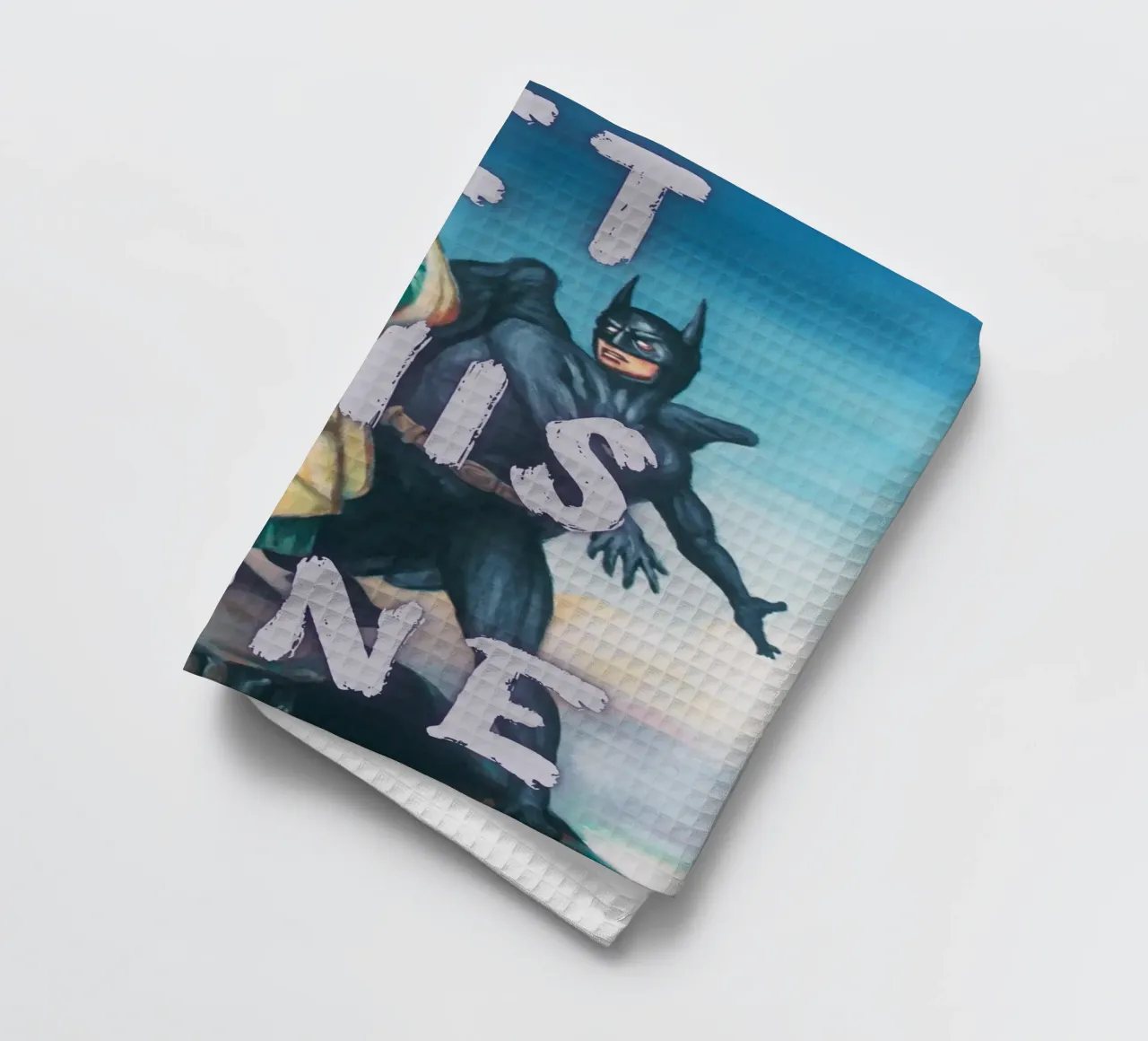 "Get This Done" - Pop-Art, Superhelden-Remix, Motivation, Humo Geschirrtuch von NorwesClub