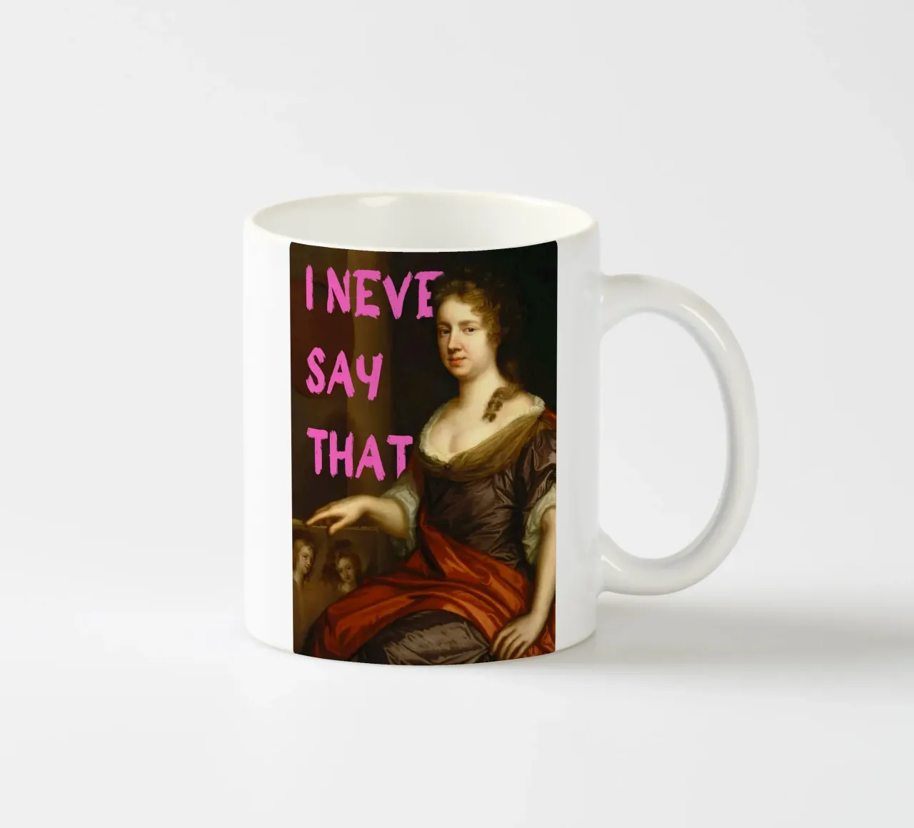 "Non lo dico mai" - Pop Art, Remix classico, Umoristico, Spiritoso tazza in ceramica da NorwesClub