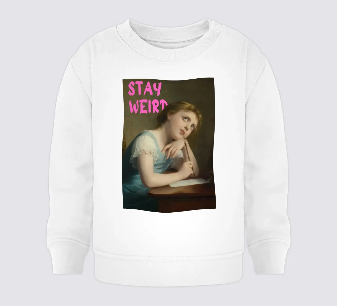 "Stay Weird" - Pop Art, Remix classico, stravagante, stimolante felpa neonato da NorwesClub