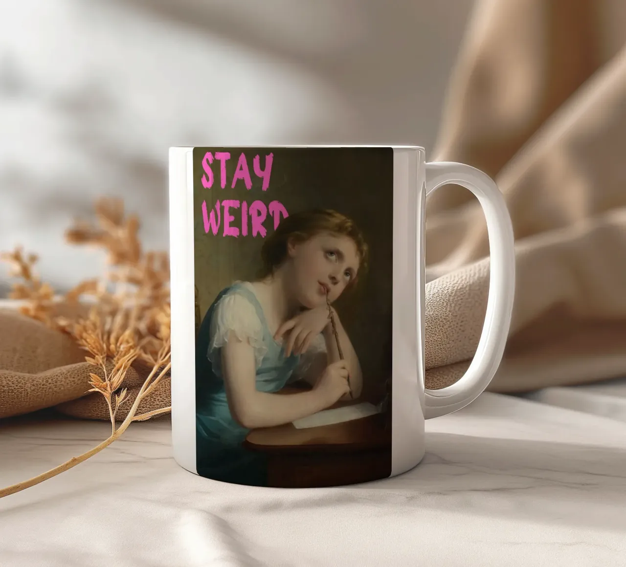 "Stay Weird" - Pop Art, Remix classico, stravagante, stimolante tazza in ceramica da NorwesClub