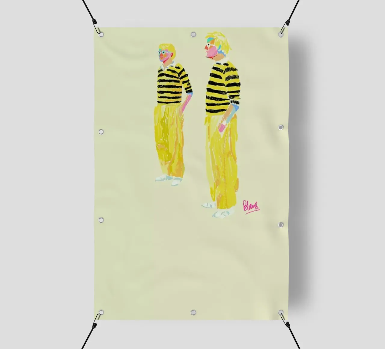 Hockney telo in pvc da Blanca Nuñez Pozuelo