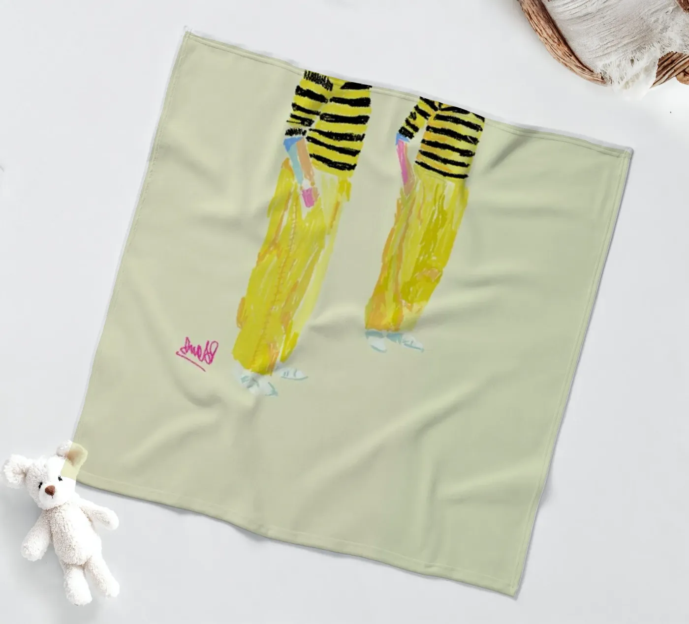 Hockney fleecedeken van Blanca Nuñez Pozuelo