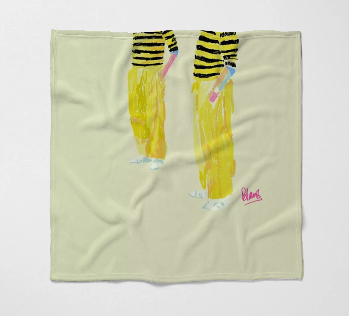 Hockney fleecedeken van Blanca Nuñez Pozuelo