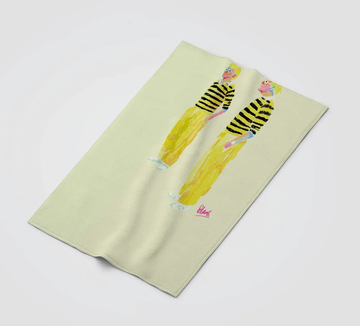 Hockney fleecedeken van Blanca Nuñez Pozuelo