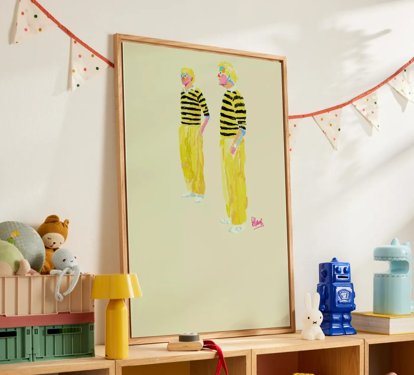 Hockney acryl van Blanca Nuñez Pozuelo