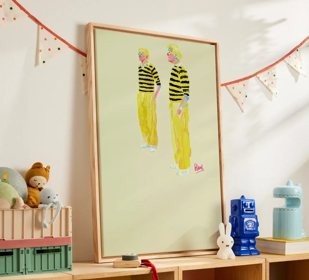 Hockney tela con Cornice a cassetta da Blanca Nuñez Pozuelo