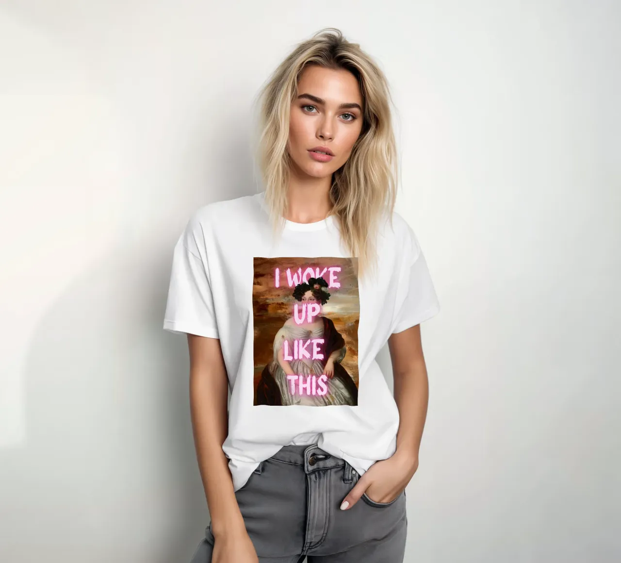 "Woke Up Like This" - Pop Art, Remix classico, Umoristico, Tren t-shirt da NorwesClub