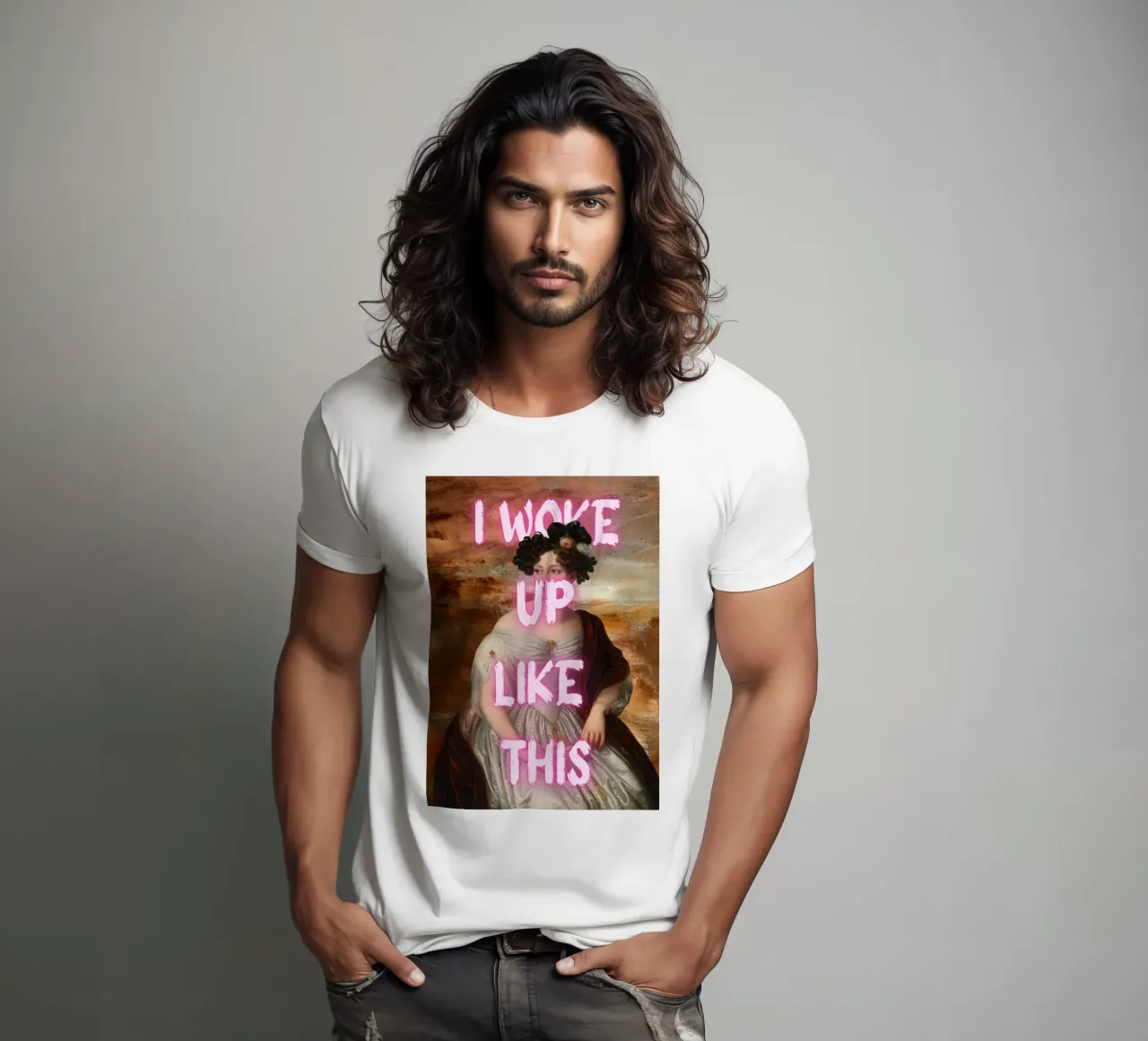 "Woke Up Like This" - Pop Art, Remix classico, Umoristico, Tren t-shirt da NorwesClub