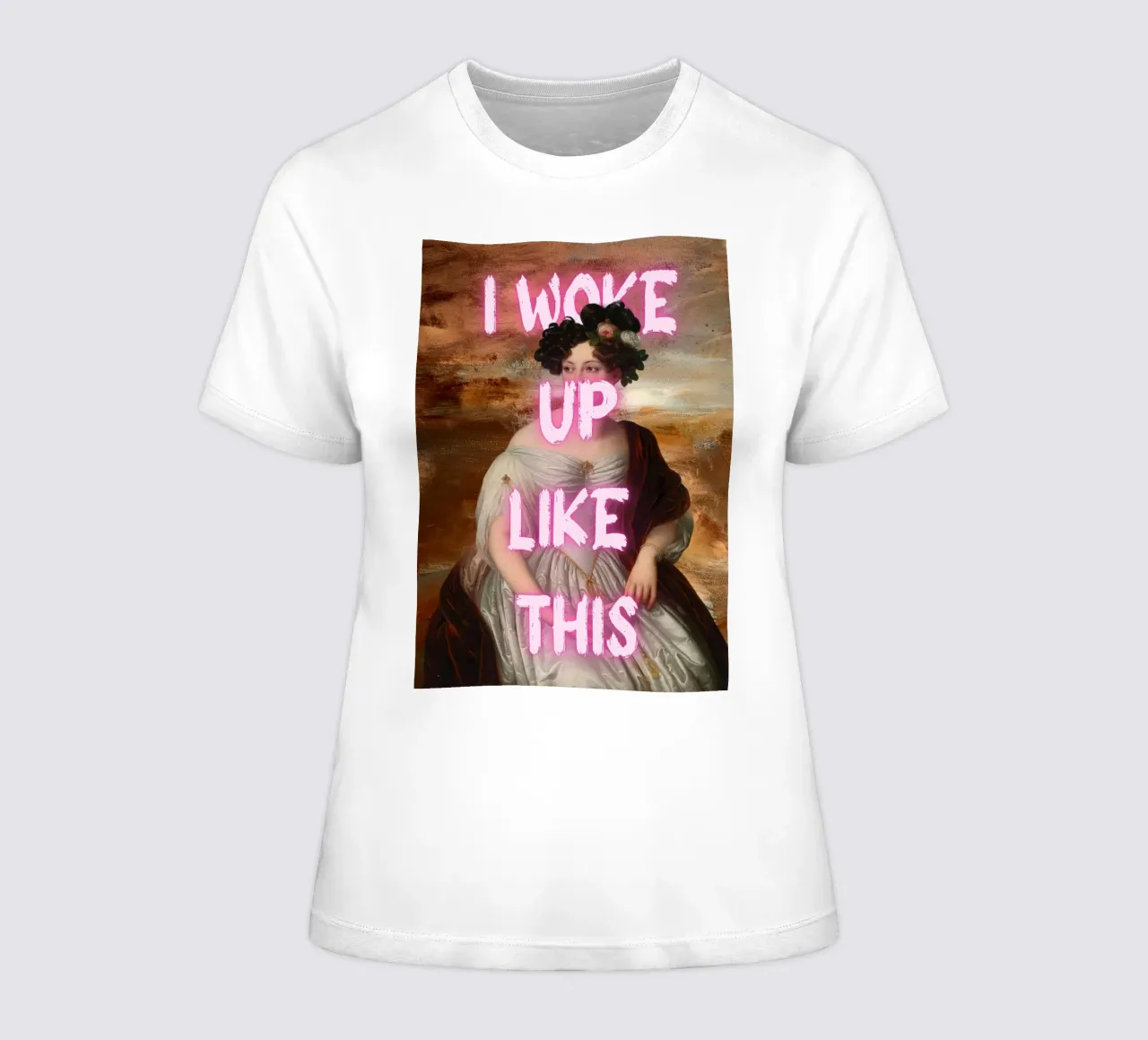 "Woke Up Like This" - Pop Art, Remix classico, Umoristico, Tren t-shirt da donna da NorwesClub