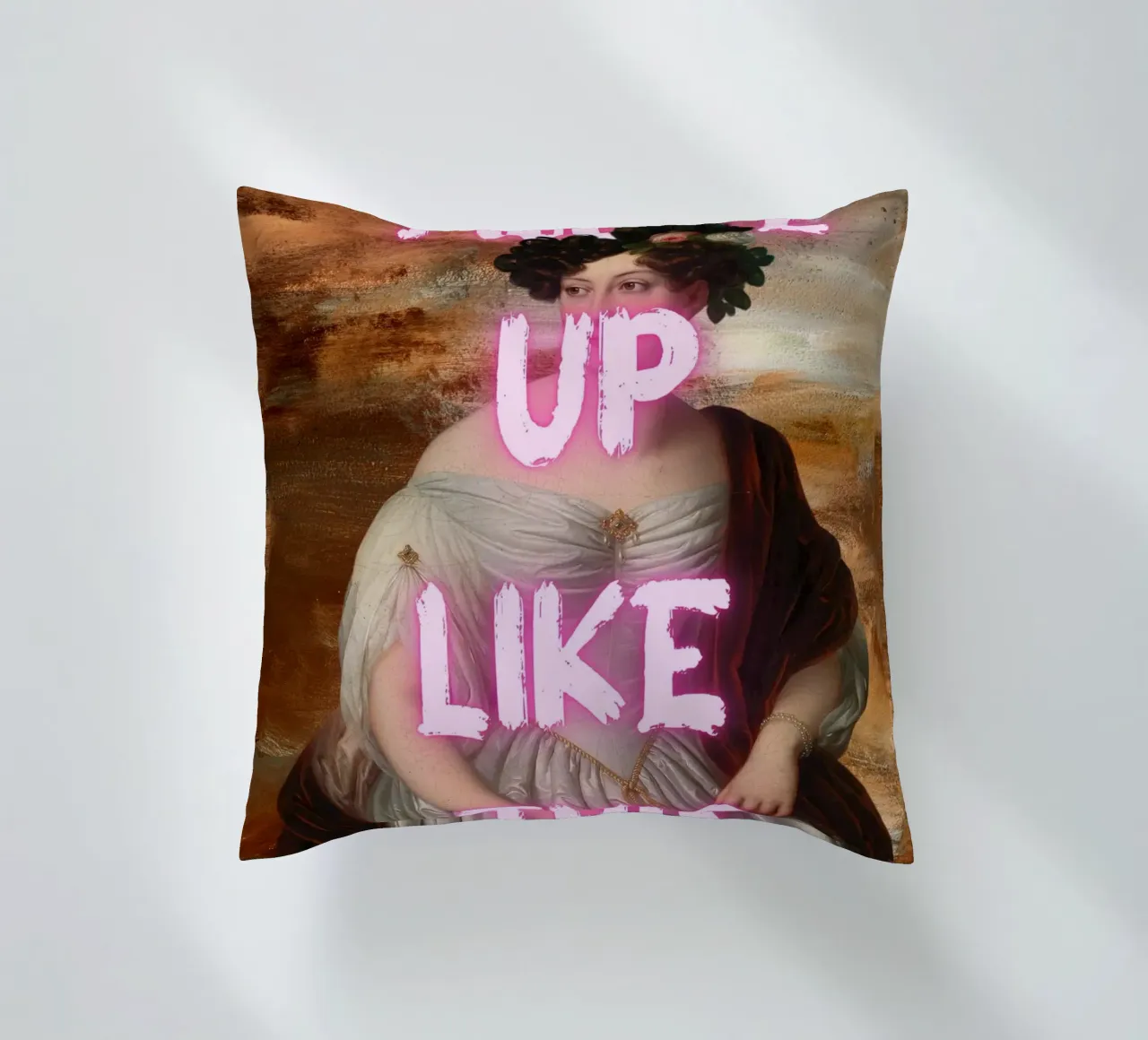 "Woke Up Like This" - Pop Art, Remix classico, Umoristico, Tren cuscino da NorwesClub