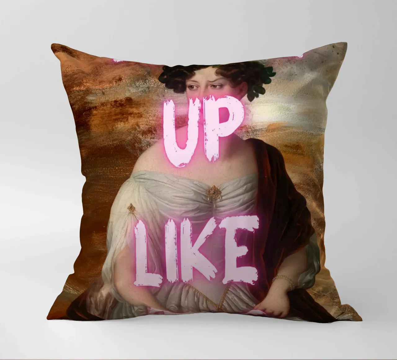 "Woke Up Like This" - Pop Art, Remix classico, Umoristico, Tren cuscino da NorwesClub