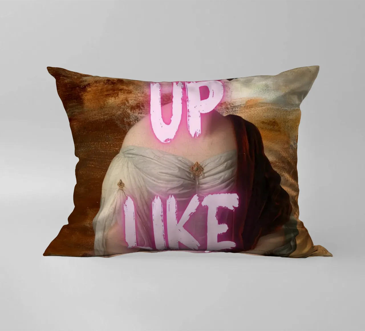 "Woke Up Like This" - Pop Art, Remix classico, Umoristico, Tren cuscino da NorwesClub