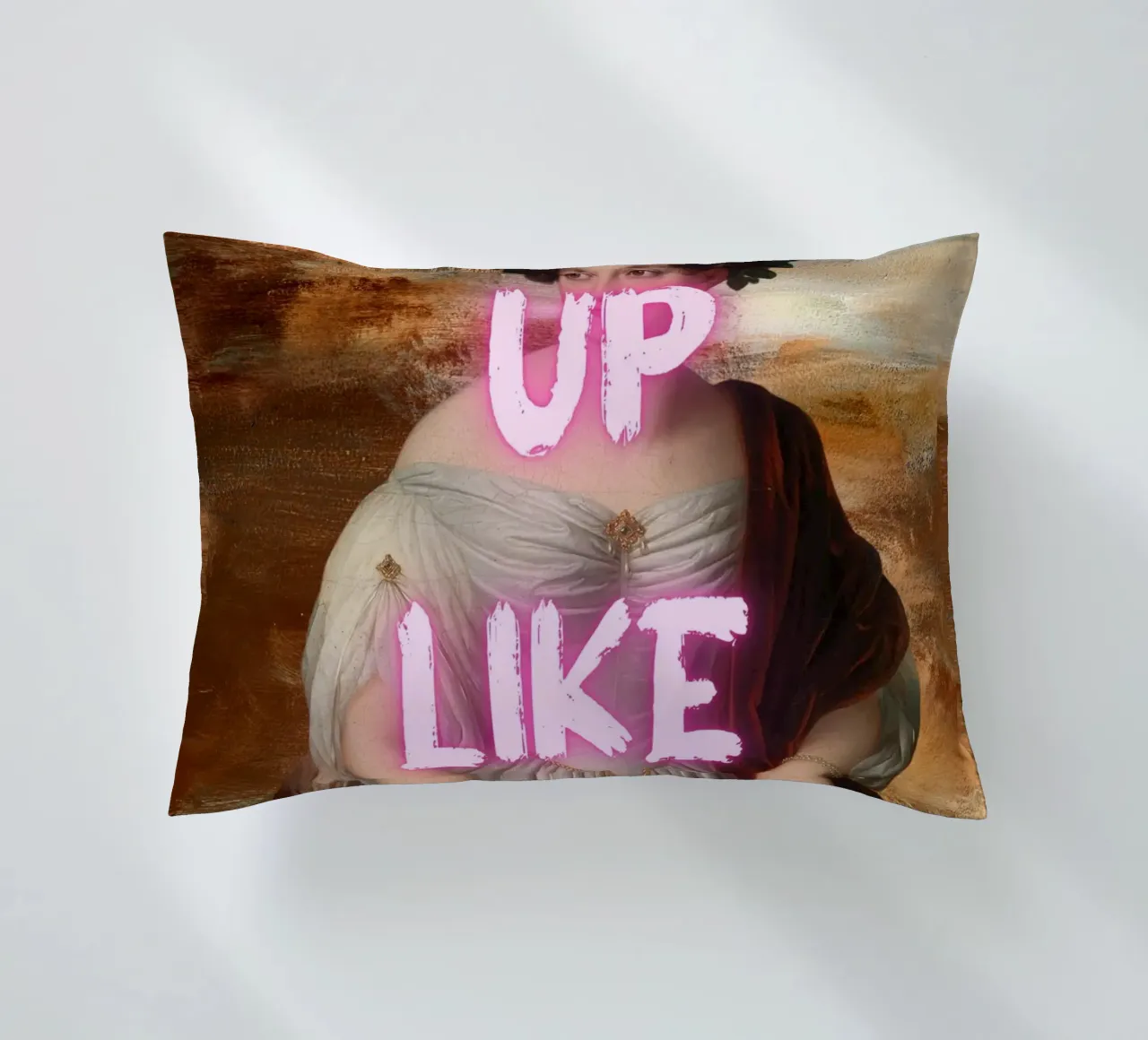 "Woke Up Like This" - Pop Art, Remix classico, Umoristico, Tren cuscino da NorwesClub