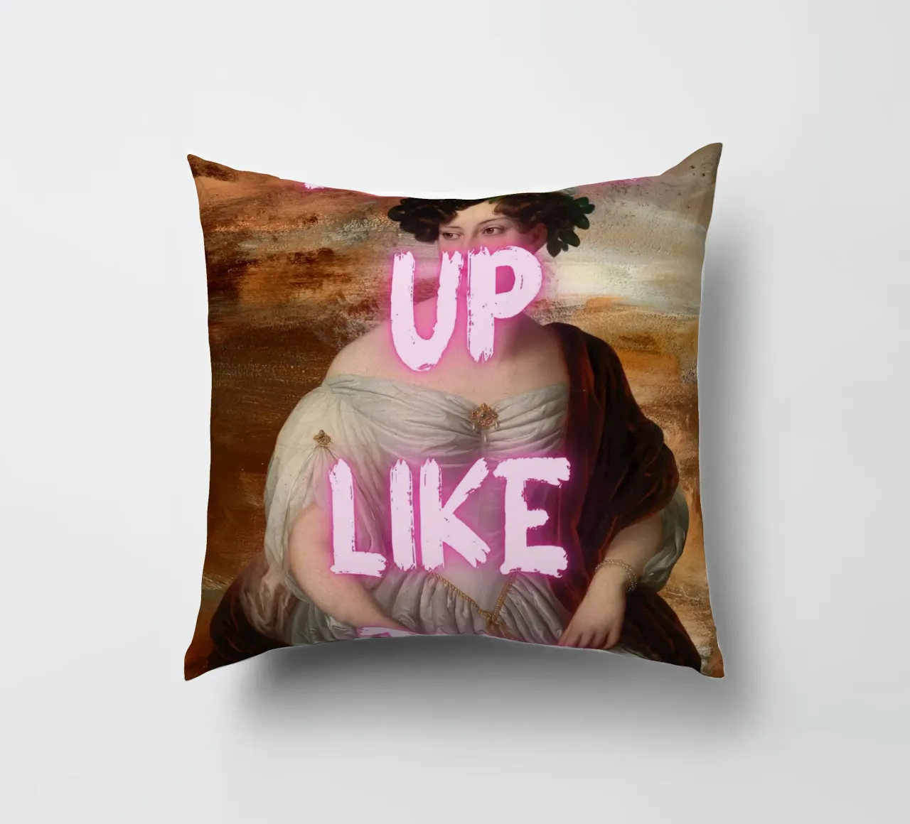 "Woke Up Like This" - Pop-art, Klassieke remix, Humoristisch, Tren kussen van NorwesClub