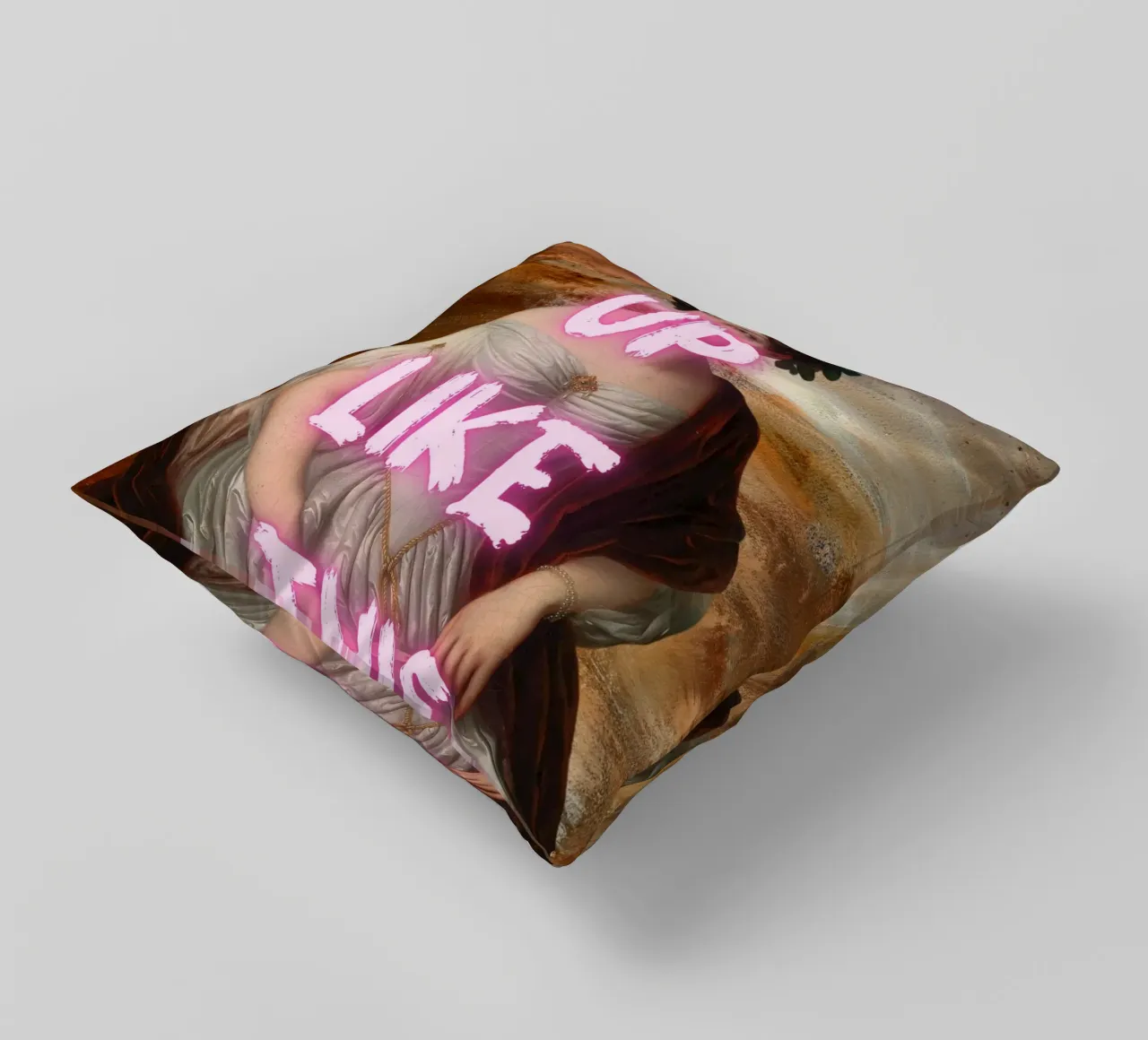 "Woke Up Like This" - Pop Art, Remix classico, Umoristico, Tren cuscino da NorwesClub