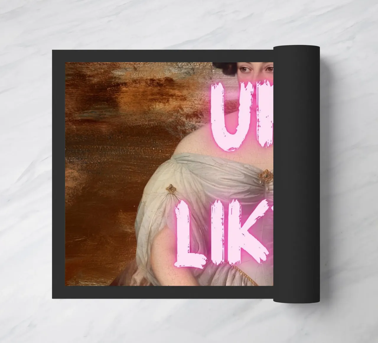 "Woke Up Like This" - Pop Art, Klassischer Remix, Humorvoll, Tren Fußmatte von NorwesClub