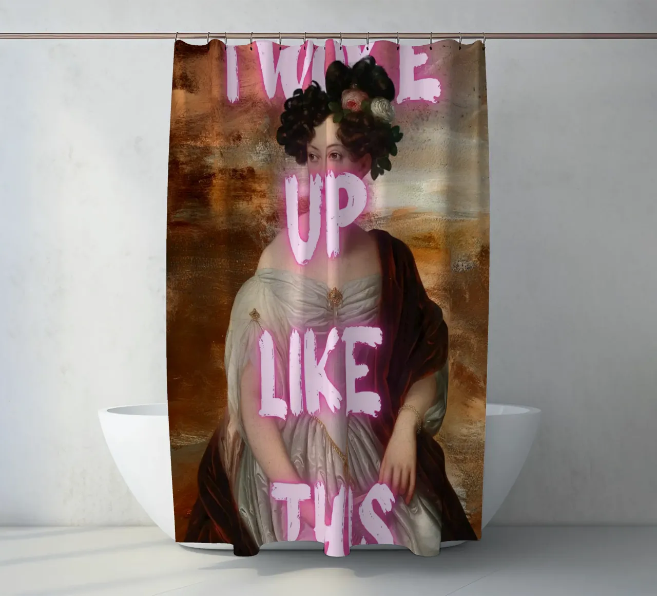 "Woke Up Like This" - Pop Art, Remix classico, Umoristico, Tren tenda da doccia da NorwesClub