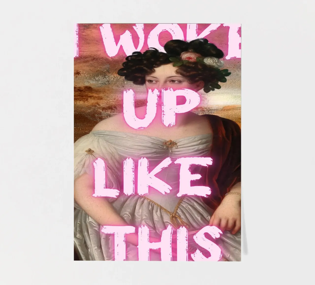 "Woke Up Like This" - Pop Art, Remix classico, Umoristico, Tren foglio adesivo da NorwesClub