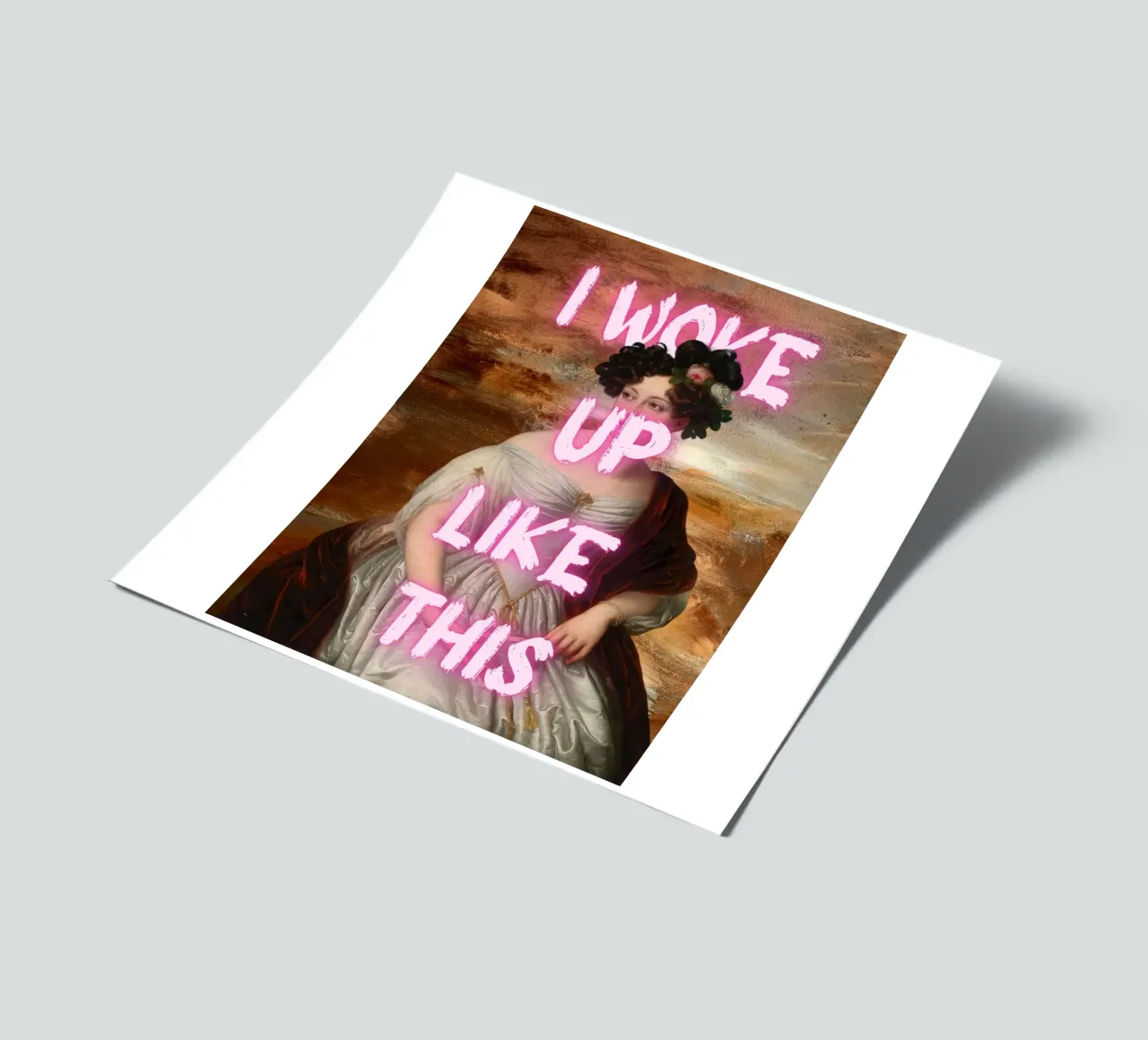 "Woke Up Like This" - Pop Art, Remix Clásico, Humor, Tren pack de pegatina de NorwesClub