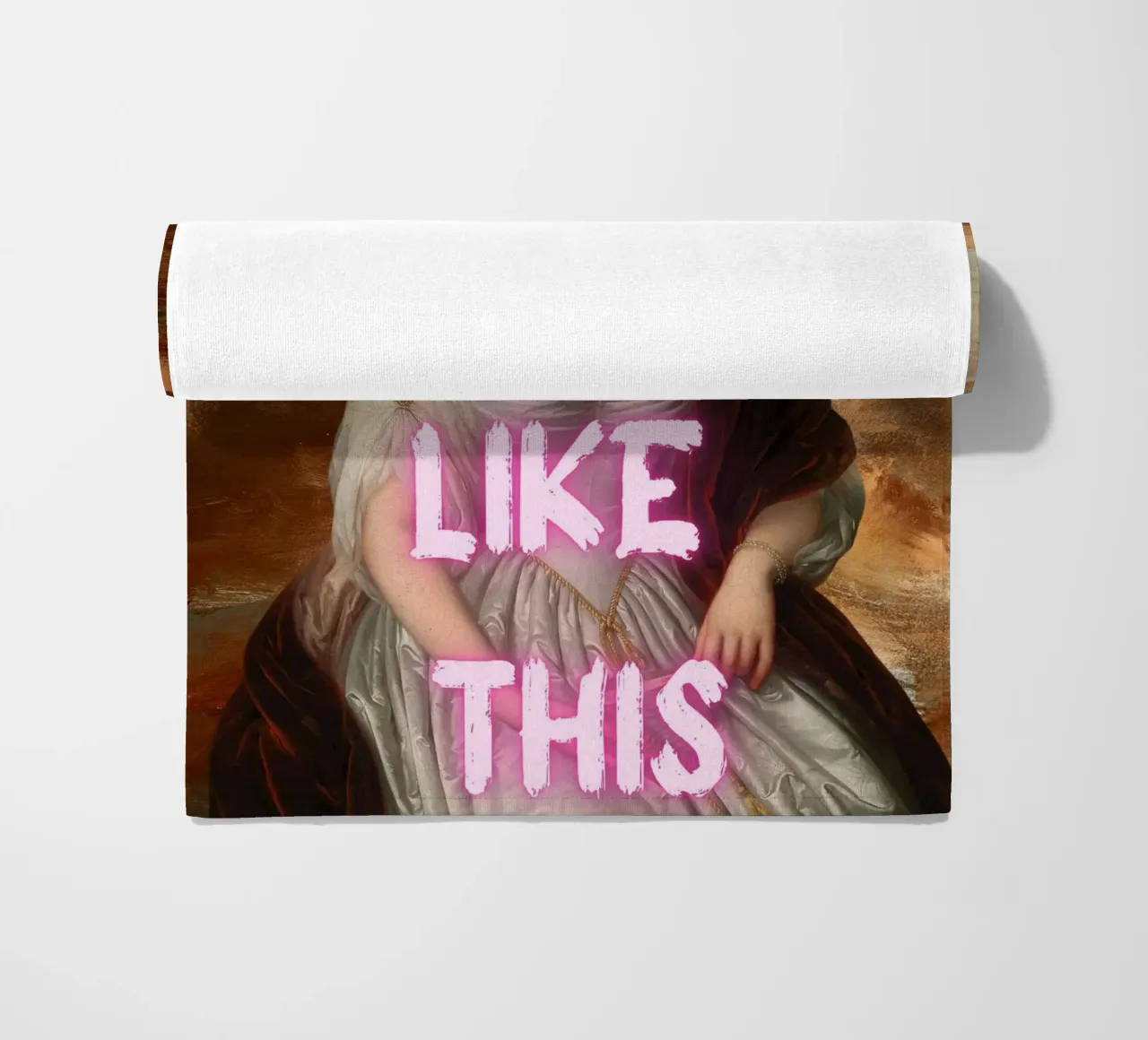 "Woke Up Like This" - Pop Art, Remix classique, Humour, Tren serviette de plage de NorwesClub
