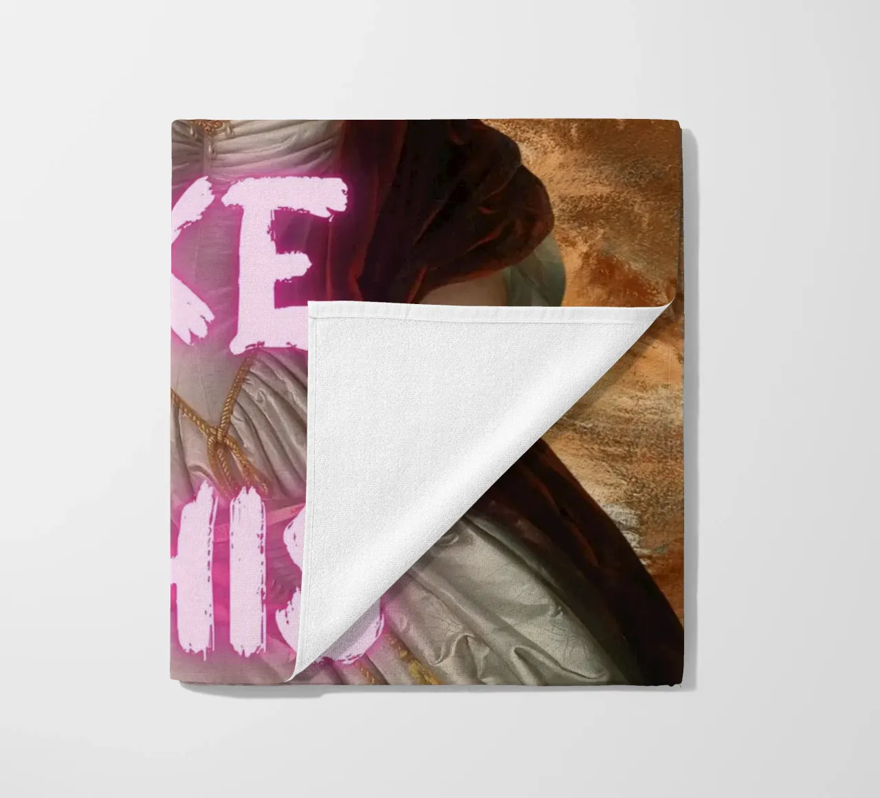 "Woke Up Like This" - Pop Art, Remix classique, Humour, Tren serviette de plage de NorwesClub