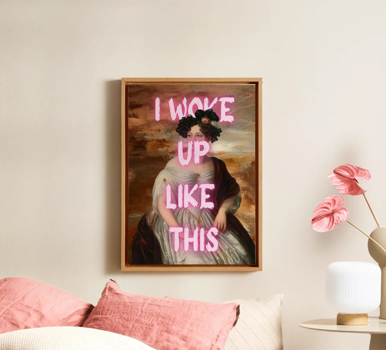 "Woke Up Like This" - Pop Art, Remix classico, Umoristico, Tren tela da NorwesClub