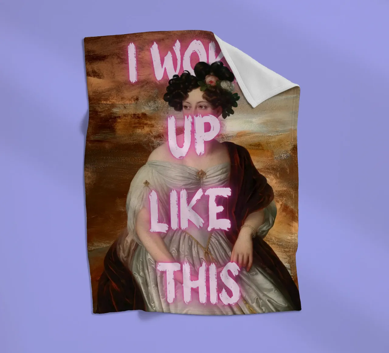 "Woke Up Like This" - Pop Art, Remix classico, Umoristico, Tren coperta in pile da NorwesClub