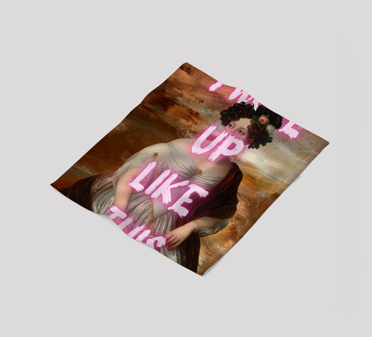 "Woke Up Like This" - Pop Art, Remix classico, Umoristico, Tren coperta in pile da NorwesClub