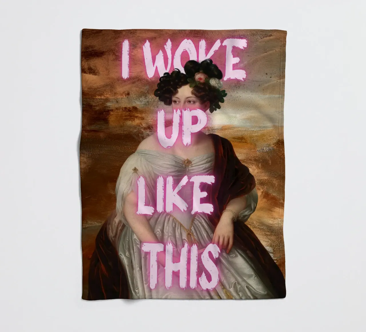 "Woke Up Like This" - Pop Art, Remix classico, Umoristico, Tren coperta in pile da NorwesClub