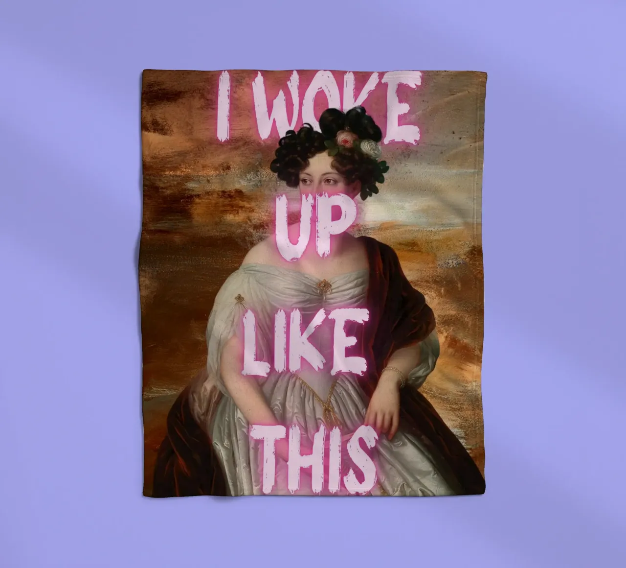 "Woke Up Like This" - Pop Art, Remix classico, Umoristico, Tren coperta in pile da NorwesClub
