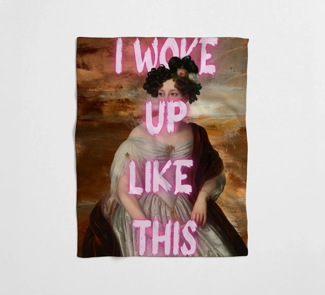 "Woke Up Like This" - Pop Art, Remix classico, Umoristico, Tren coperta in pile da NorwesClub