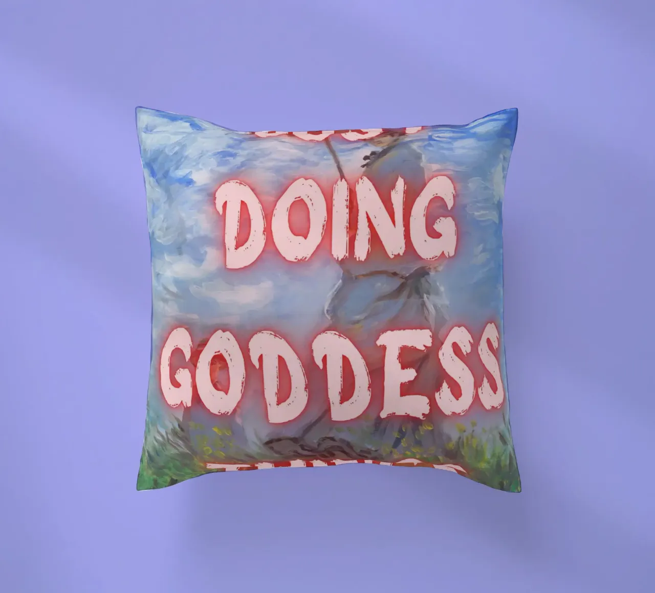 "Cose da dea" - Impressionist Remix, Empowerment, Pink Ae cuscino da NorwesClub