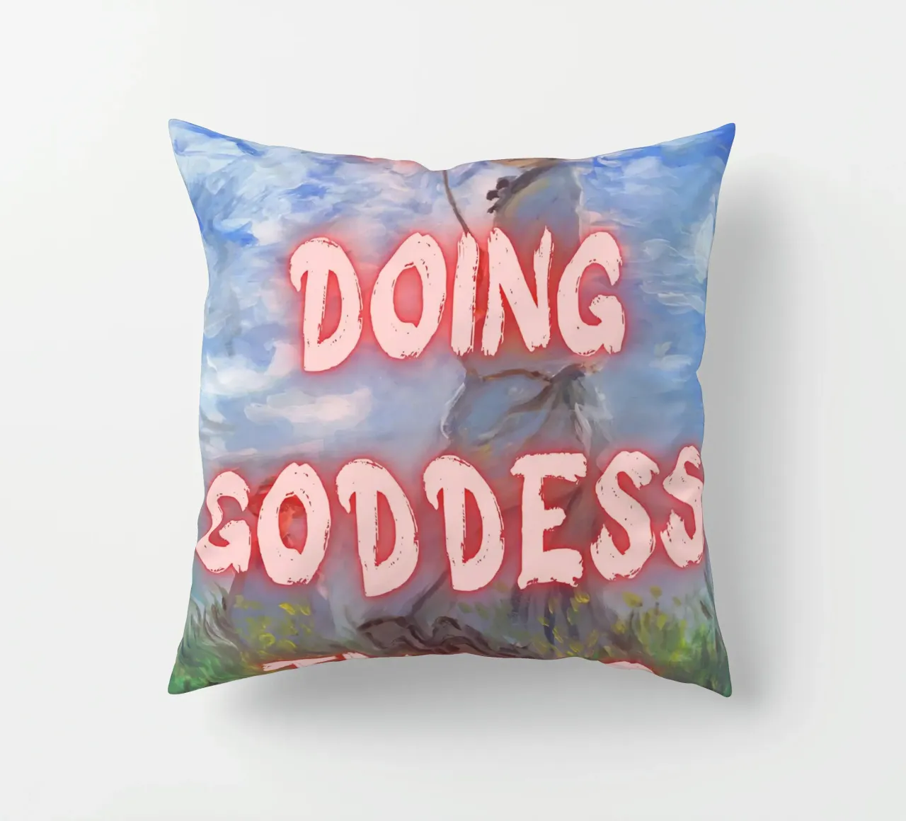 "Cose da dea" - Impressionist Remix, Empowerment, Pink Ae cuscino da NorwesClub