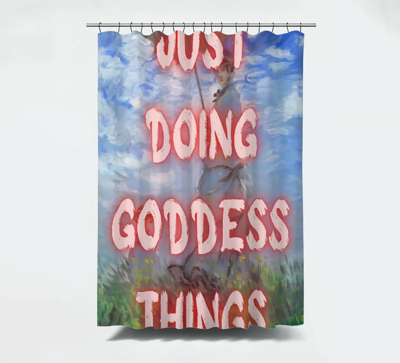 "Goddess Things" - Impressionist Remix, Ermächtigung, Pink Ae Duschvorhang von NorwesClub