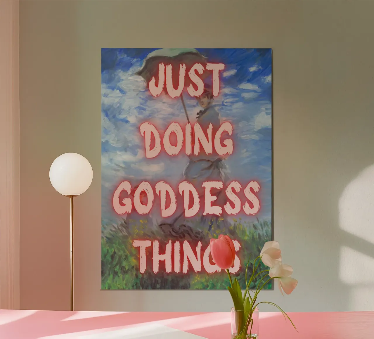 "Goddess Things" - Impressionist Remix, Ermächtigung, Pink Ae Hahnemühle von NorwesClub