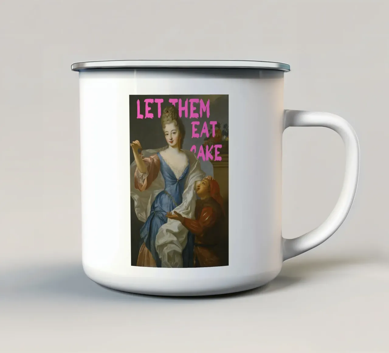 "Let Them Eat Cake" - Pop Art, Maria Antonietta, Iconic, Bol tazza in smalto da NorwesClub