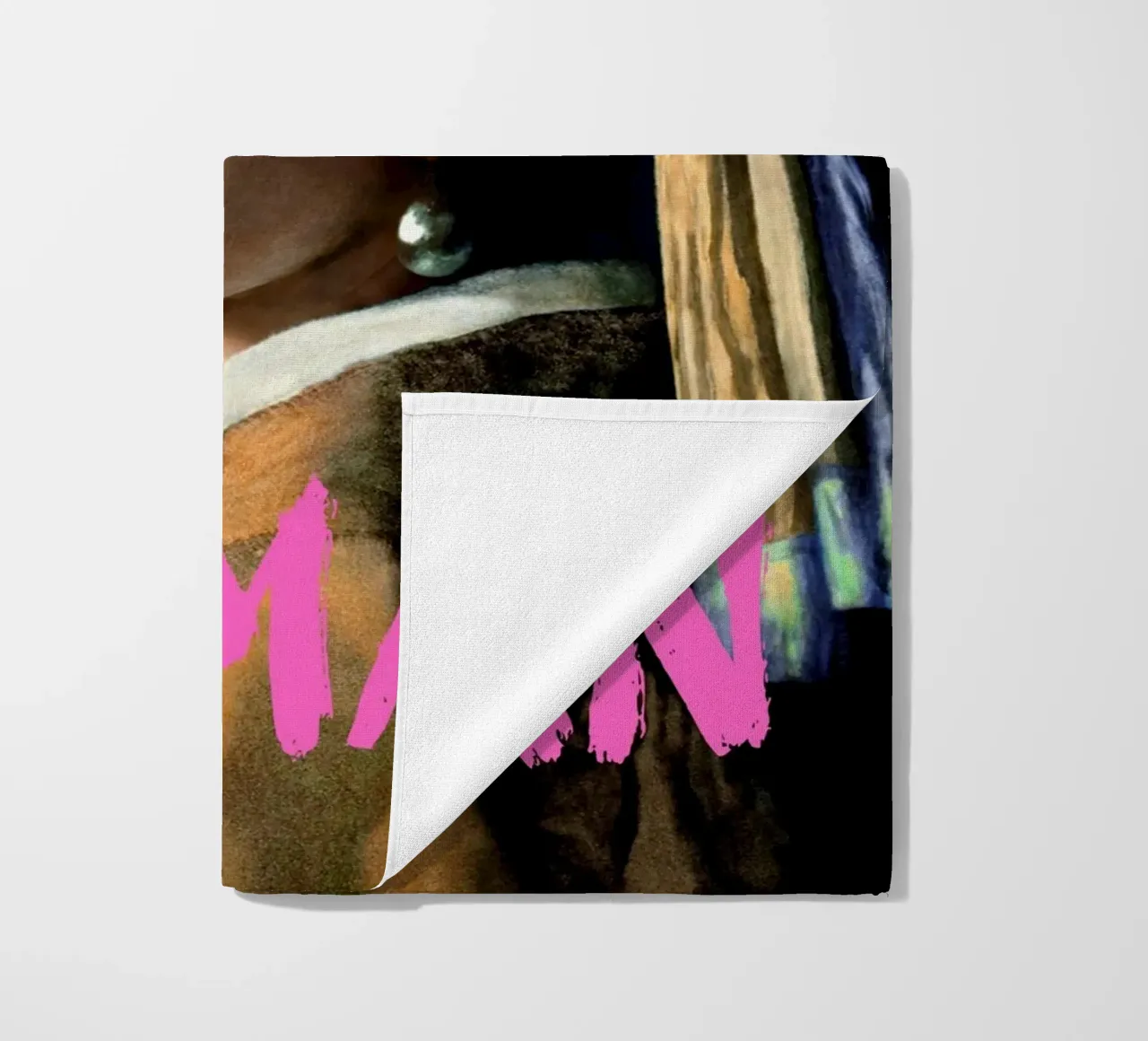 "Donna ricca con perla" - Vermeer Remix, Pop Art, Lusso, Pi telo mare da NorwesClub