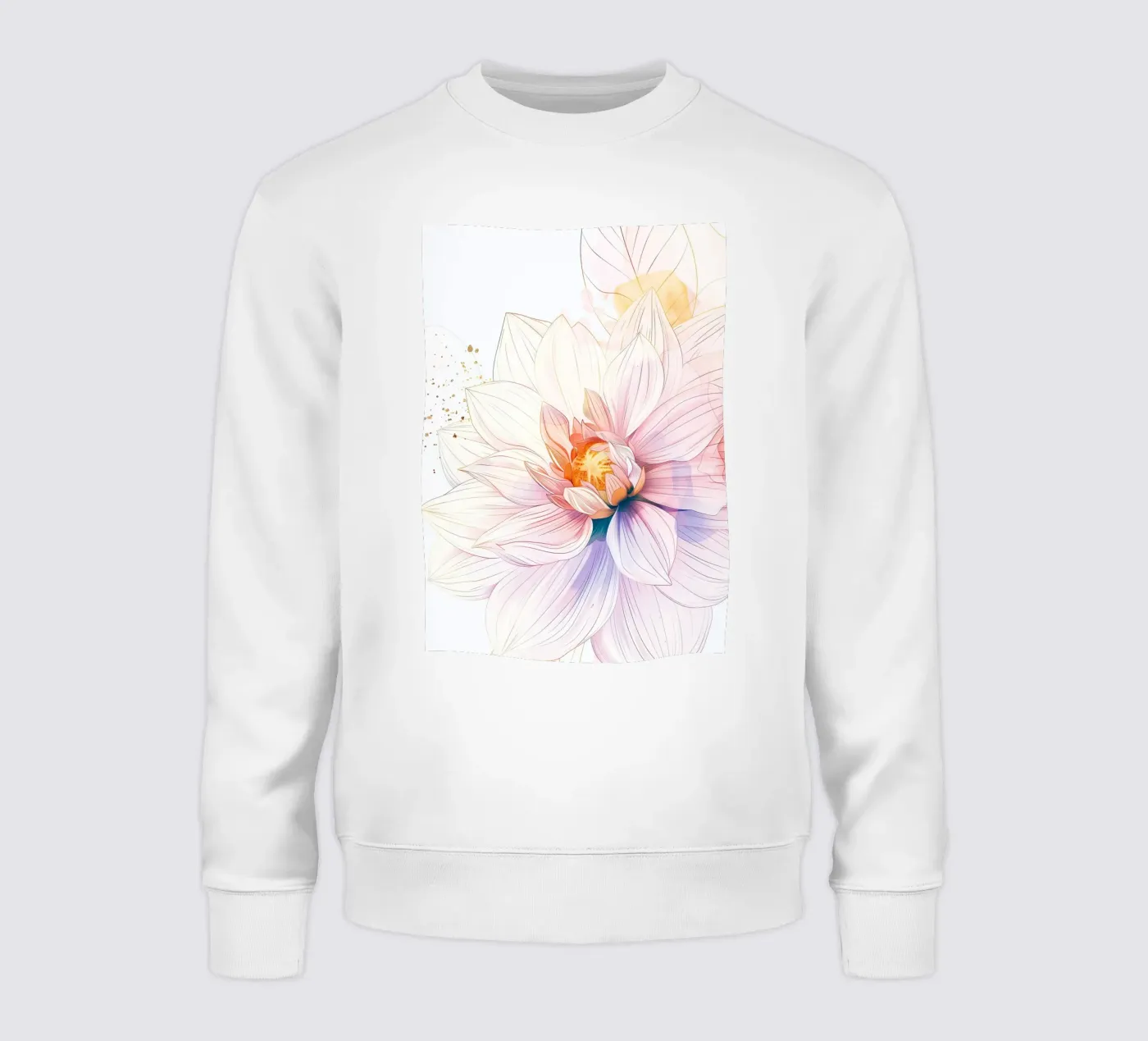 Flowers pattern sweatshirt by Justyna Jaszke JBJart